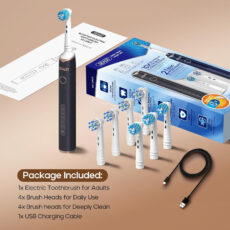 مسواک برقی سیگو مدل SG-2603 به همراه سری یدک بسته 8 عددی