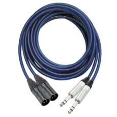 کابل اسپیکر دو کنون نر به دو بنون مدل بالانس طول 2 متر