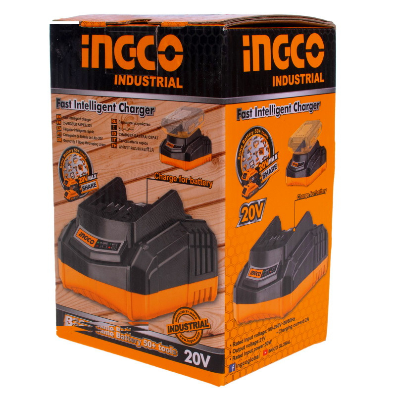 شارژر باتری 20 ولت 2 آمپر اینکو مدل FCLI-2001-20v-2.0Ah