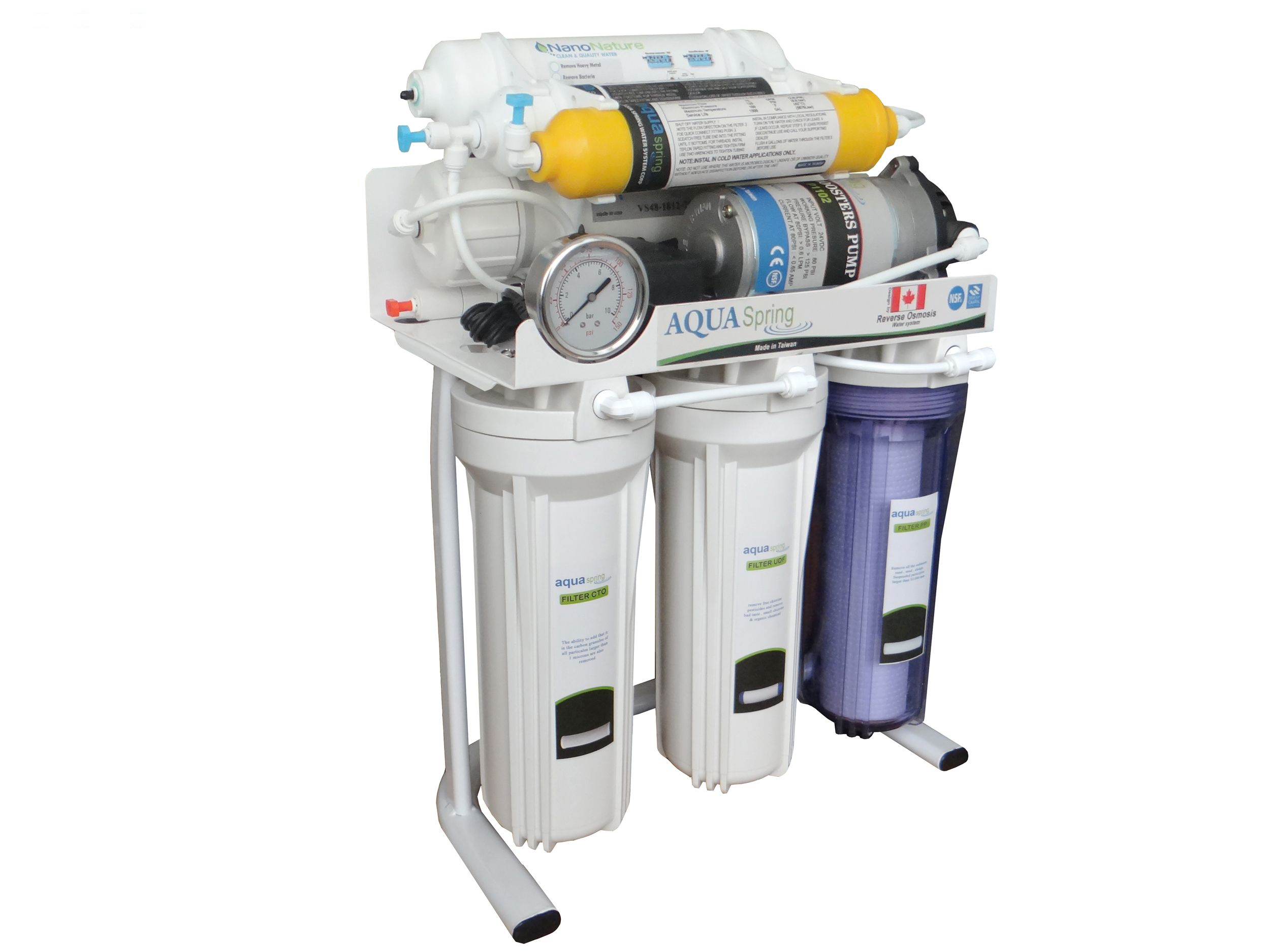 دستگاه تصفیه کننده آب خانگی آکوآ اسپرینگ مدل RO-S7-NATURE1200