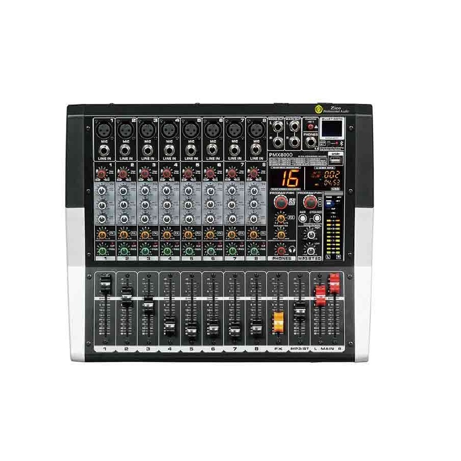 پاورميكسر 8 كانال زيكو  مدل PMX-8000