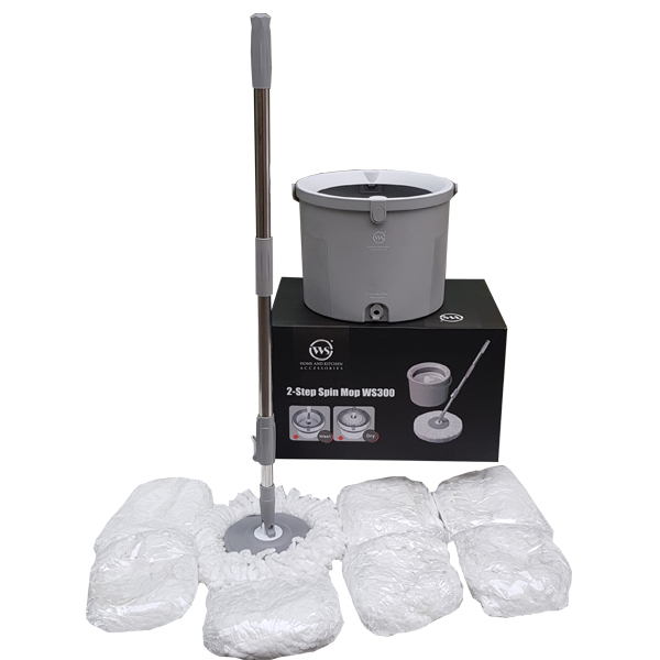 ست سطل و زمین شوی دبلیو.اس مدل WS300 به همراه 8 عدد سری یدک