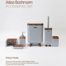 ست سرویس بهداشتی 6 تکه اطلس مدل ژیوار