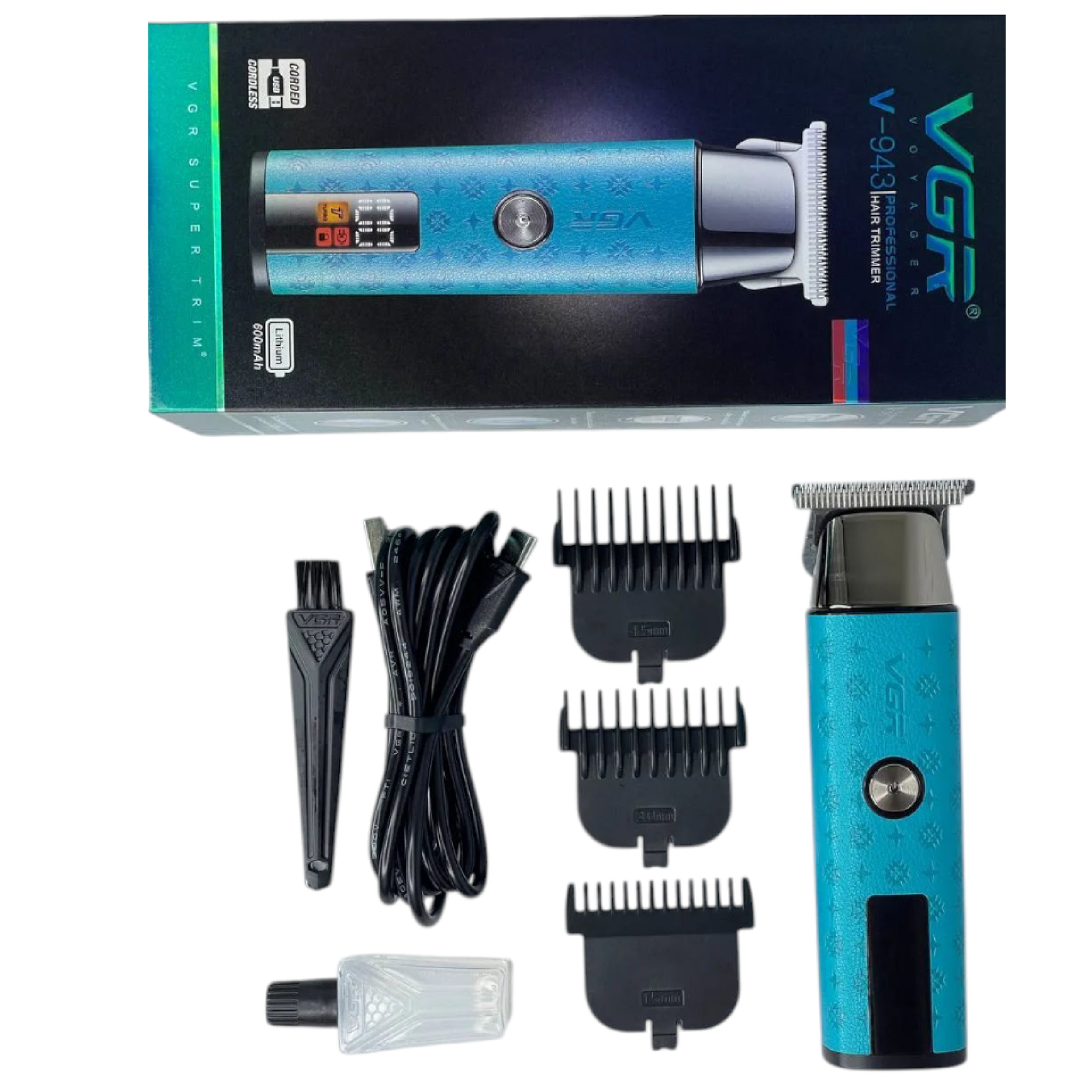 ماشین اصلاح موی سر و صورت وی جی ار مدل V-943