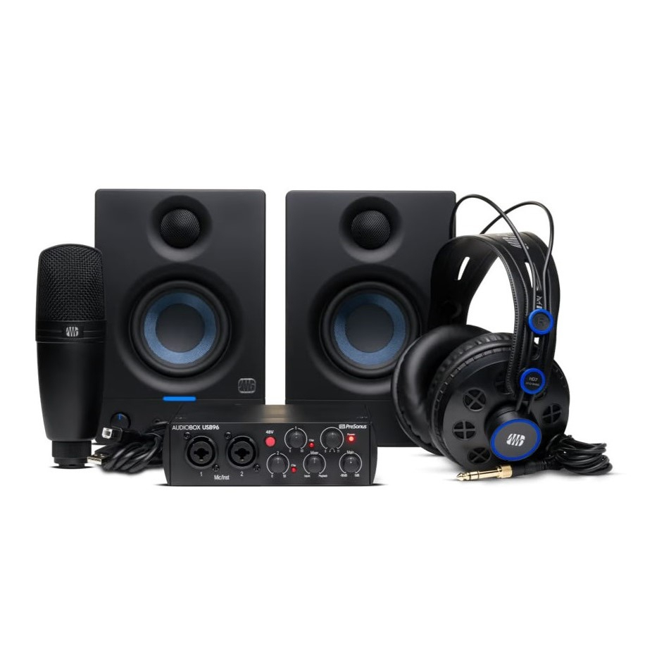 کارت صدا استودیو پری‌سونوس مدل  AudioBox USB 96 Complete مجموعه 4 عددی