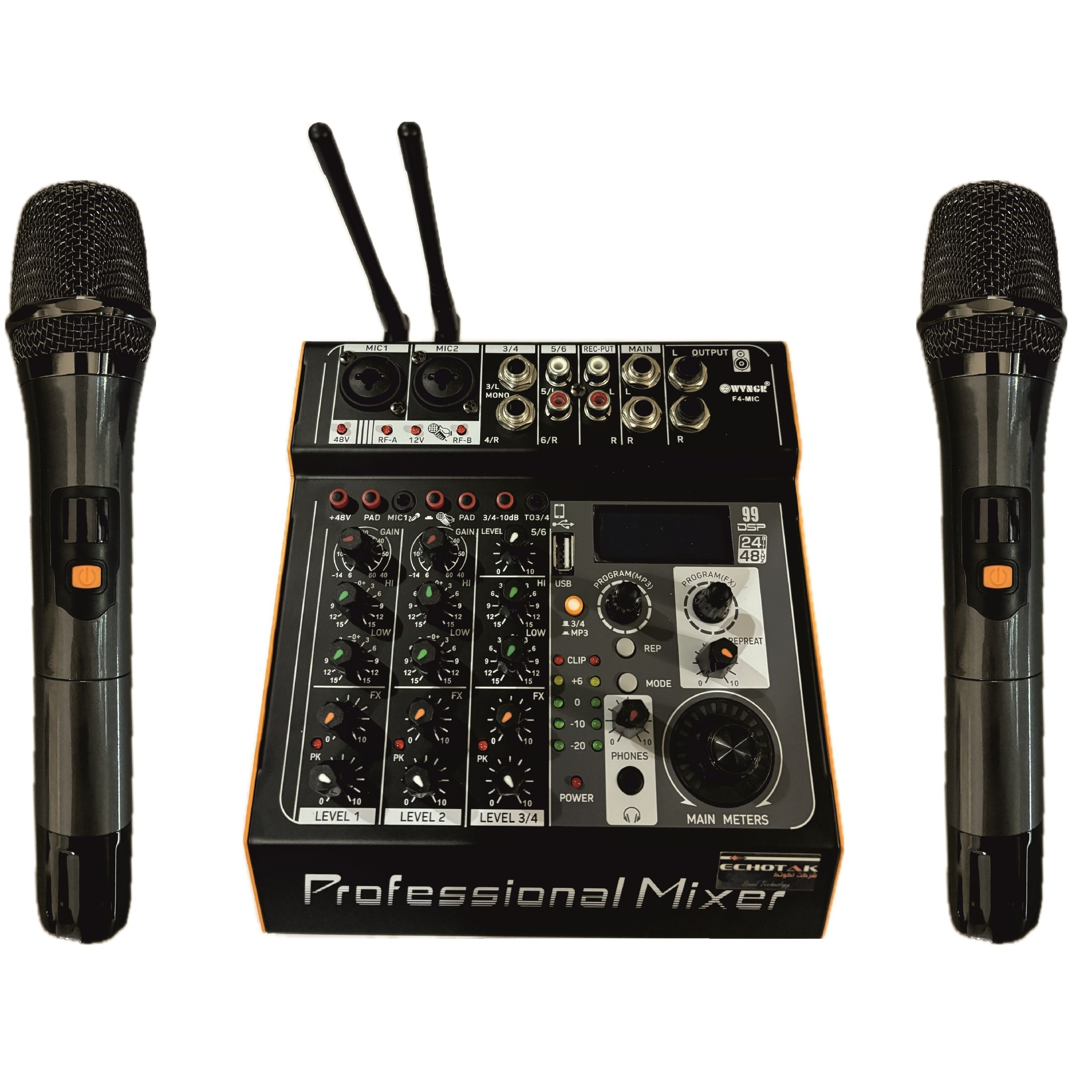 میکسر صدا اکو تک مدل F4-MIC