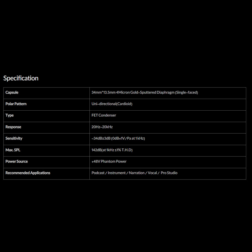 میکروفن استودیویی جم آدیو مدل GA-39