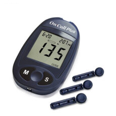 تست قندخون ایکان On Call Plus G113-111 به همراه یک بسته نوار تست On Call Plus G133-115