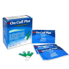 تست قندخون ایکان On Call Plus G113-111 به همراه یک بسته نوار تست On Call Plus G133-115