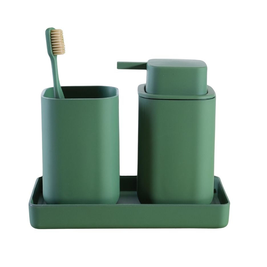 ست سرویس بهداشتی 3 تکه کنتراست مدل مربع