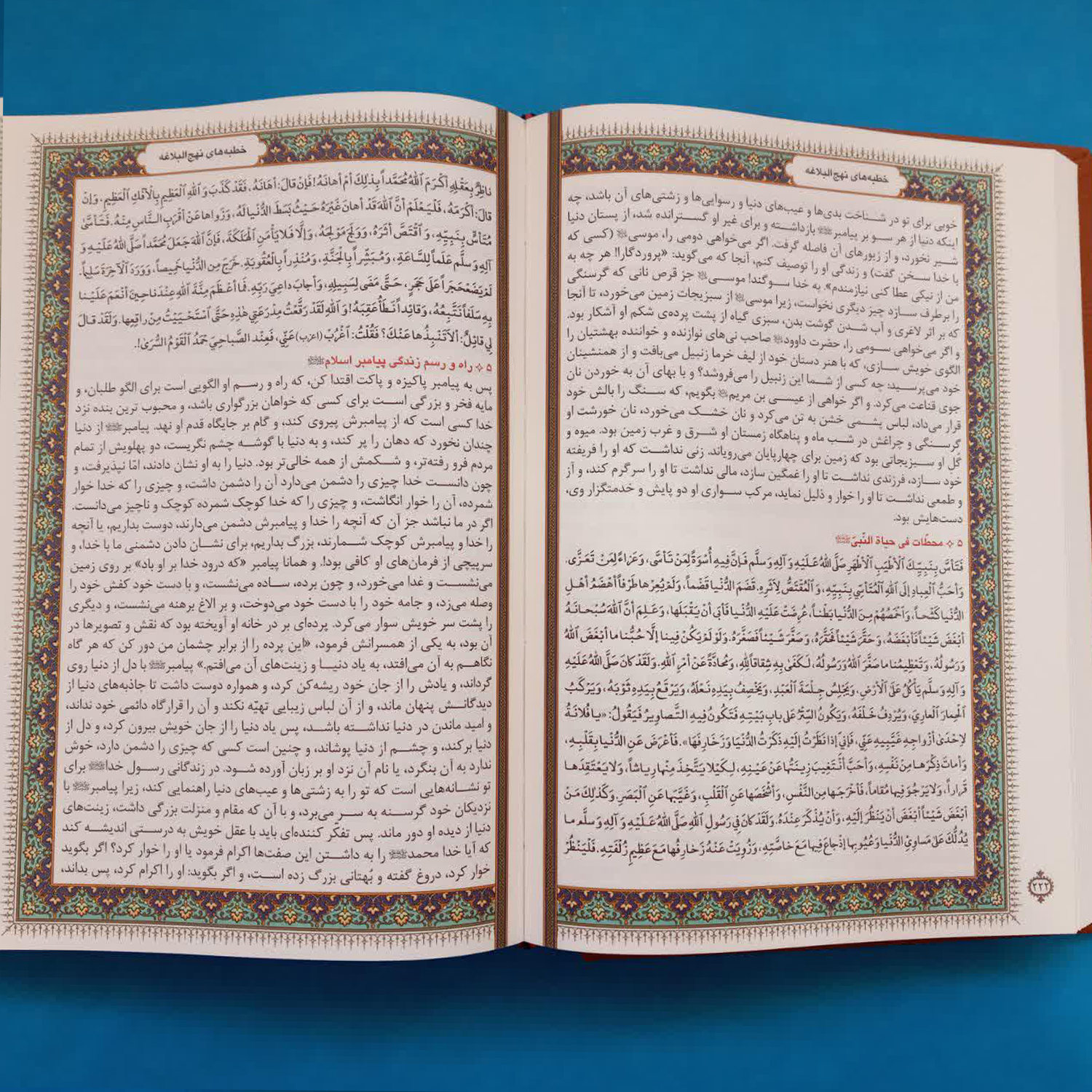 کتاب نهج البلاغه ترجمه استاد محمد دشتی انتشارات پیام عدالت