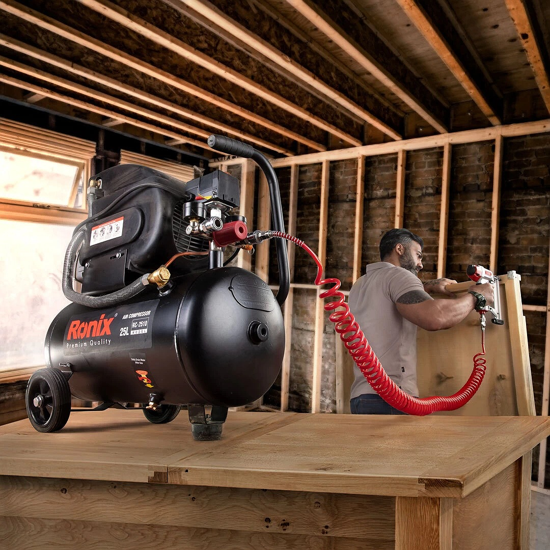کمپرسور هوا رونیکس مدل RC_2510 ظرفیت 25 لیتر