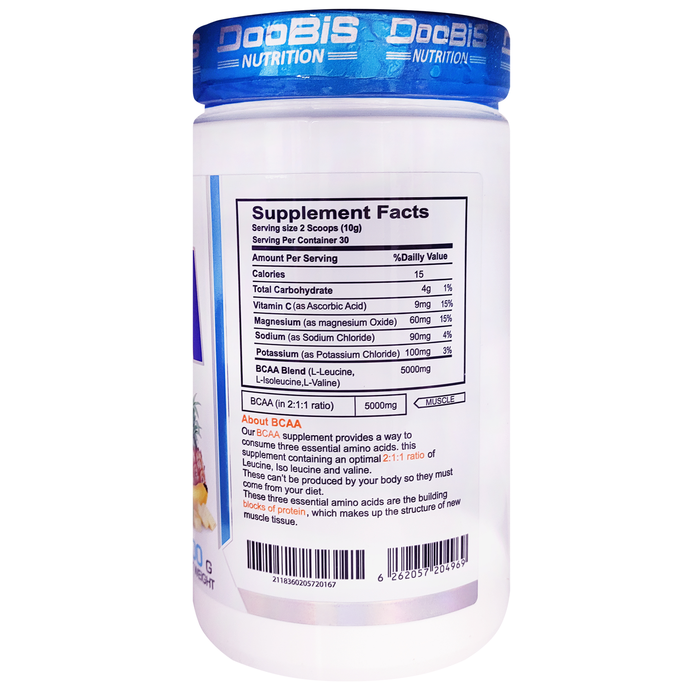 پودر بی سی ای ای 5000 با طعم چندمیوه دوبیس - 300 گرم