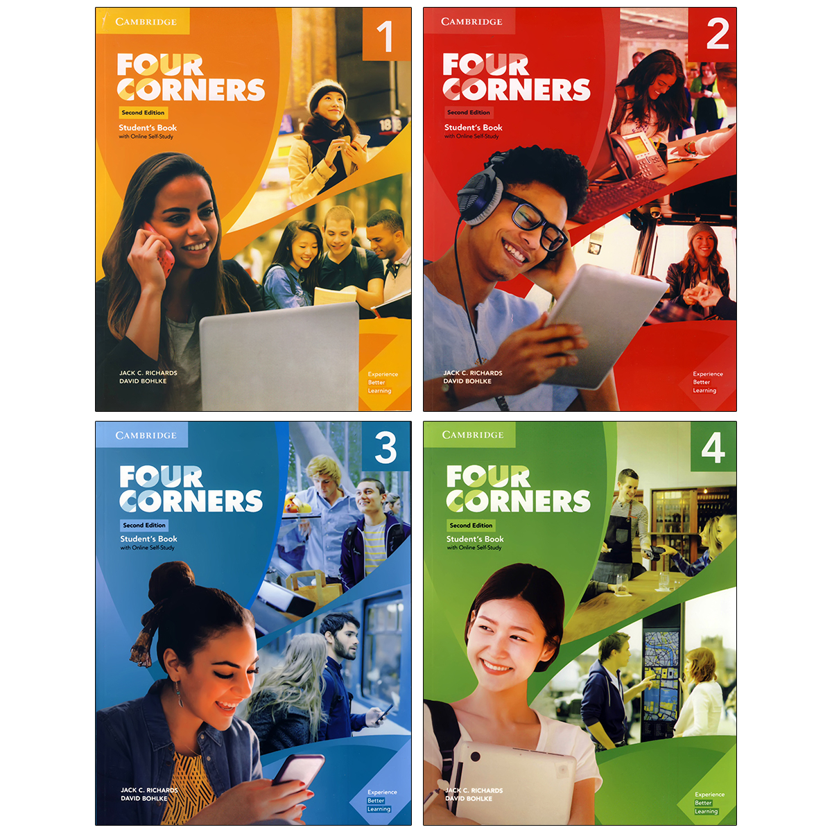 کتاب four corners 2nd اثر Jack C. Richards and David Bohlke انتشارات کمبریج 4 جلدی