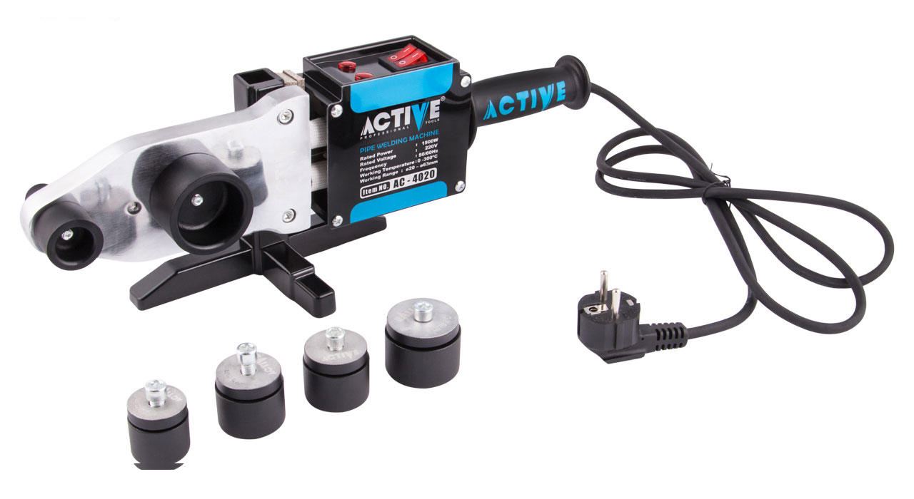 ست دستگاه جوش لوله سبز اکتیو تولز مدل AC4020