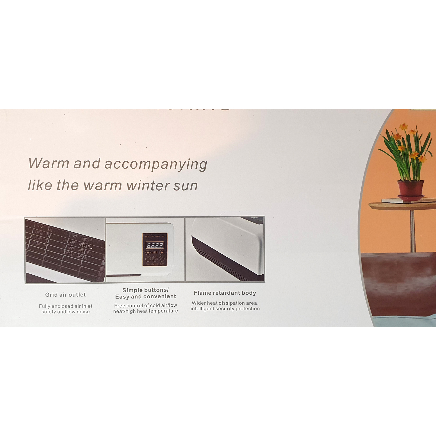 بخاری برقی دیواری مدل 8185-2500w