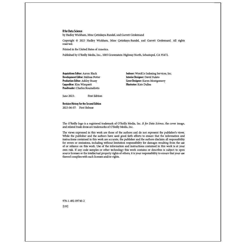 کتاب R  for  Data  Science  2ND  EDITION اثر جمعی از نویسندگان انتشارات رایان کاویان