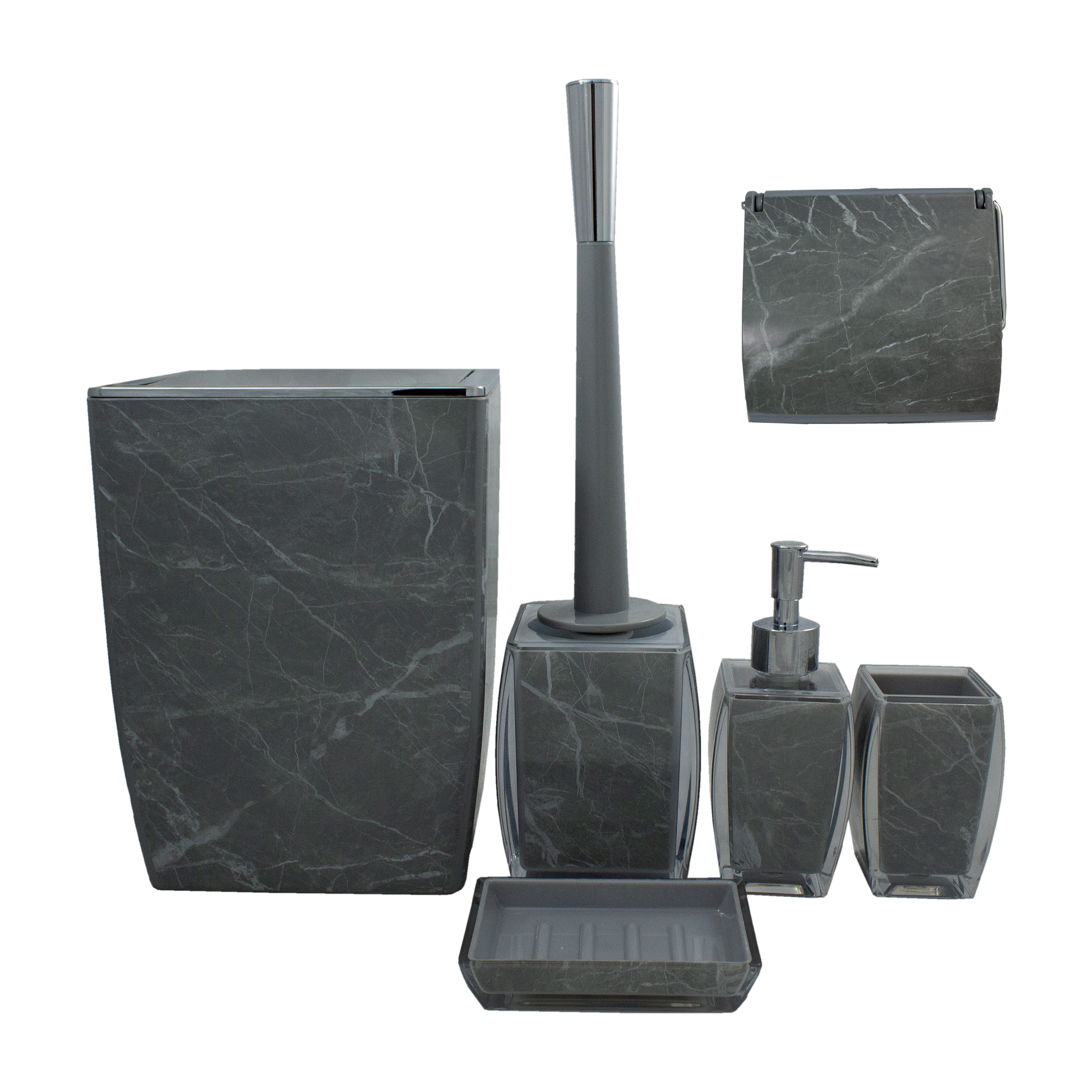 ست سرویس بهداشتی 6 پارچه لیمون مدل clasic marbel