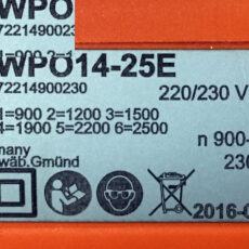 دستگاه سنباده زنی و پرداخت استیل (ضد زنگ) فاین مدل WPO 14-25 E