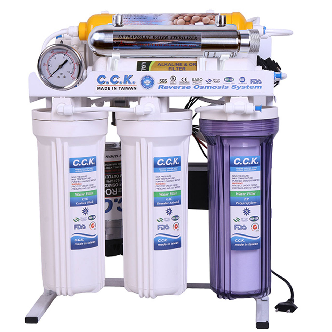 دستگاه تصفیه کننده خانگی سی سی کا مدل RO8-ORP-UV