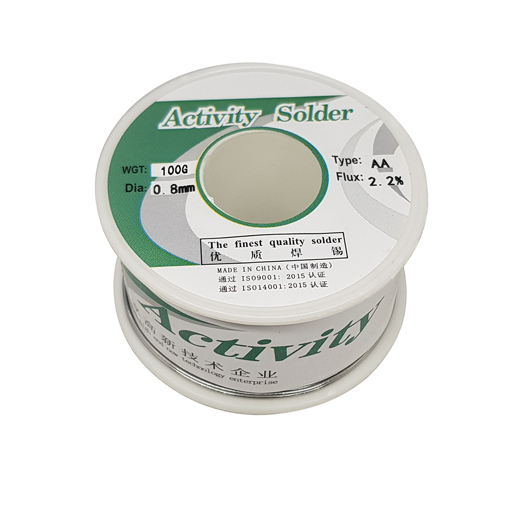سیم لحیم اکتیویتی مدل 0.8mm وزن 100 گرم