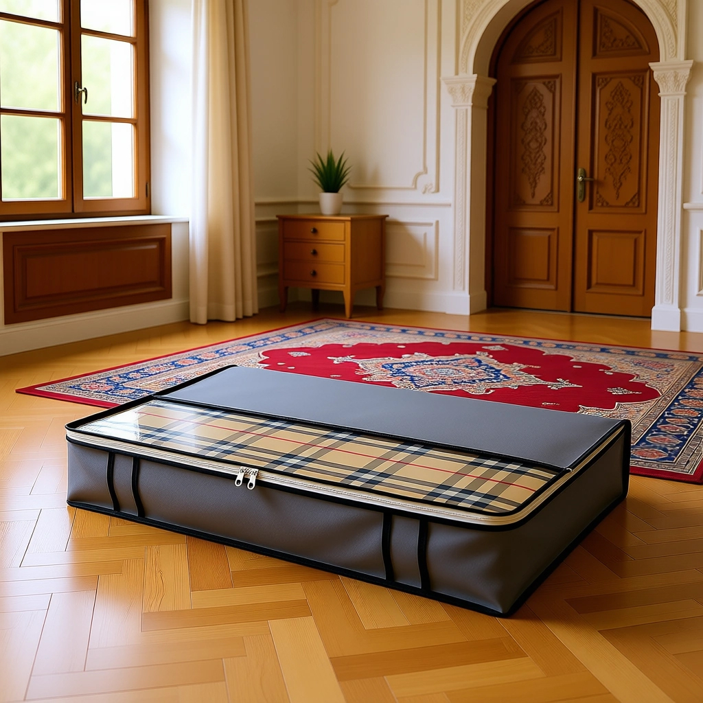 کاور پتو ارگانو مدل زیرتختی بسته 5 عددی