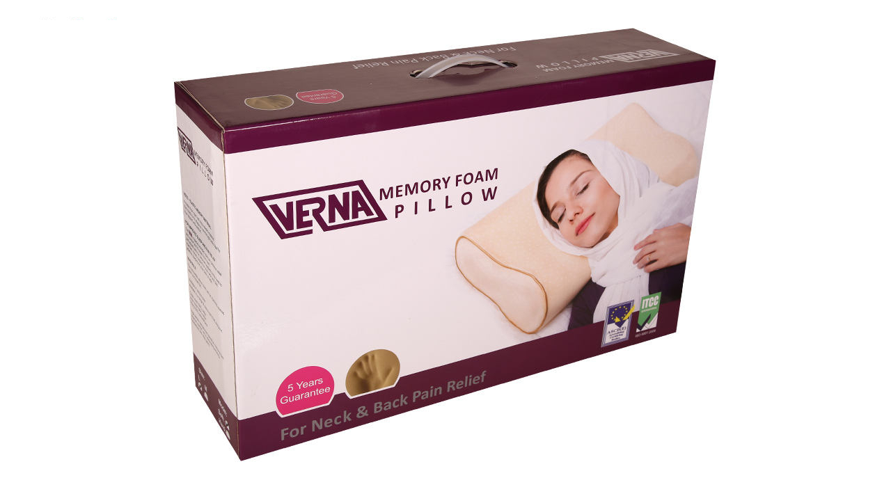 بالش طبی ورنا مدل Memory Foam Soft سایز متوسط