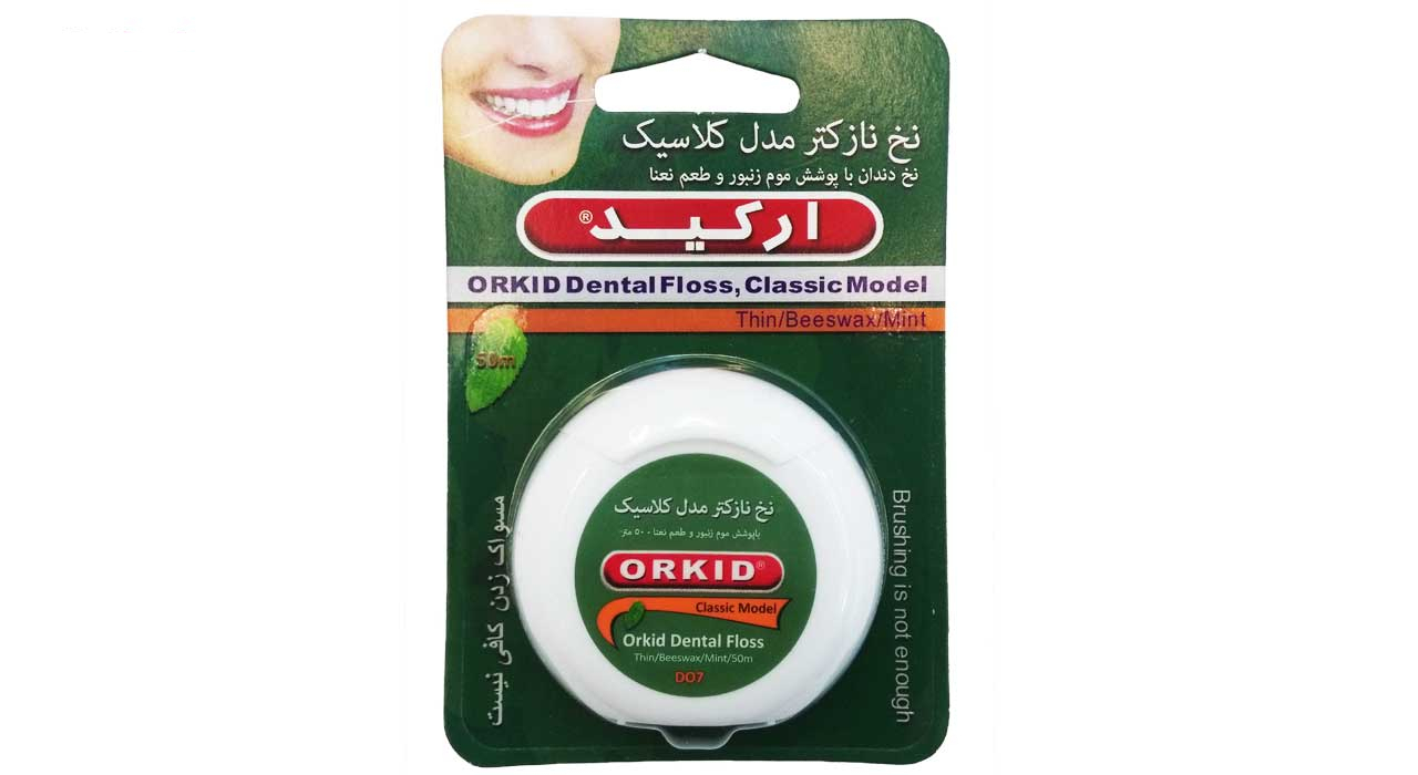 نخ دندان نازک تر ارکید مدل کلاسیک بسته 10 عددی