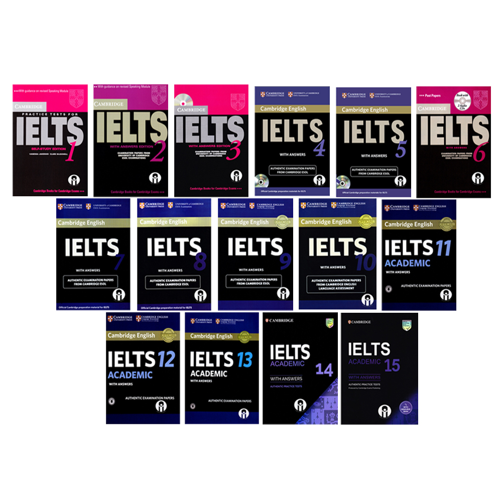 کتاب IELTS Academic Cambridge اثر جمعی از نویسندگان انتشارات الوندپویان پانزده جلدی