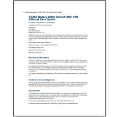 کتاب CCNA Data Center DCICN 200-150 اثر جمعی از نویسندگان انتشارات رایان کاویان