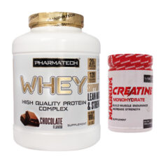 پودر پروتئین وی فارماتک – 1818 گرم به همراه کراتین مونوهیدرات مگنوم – 300 گرم