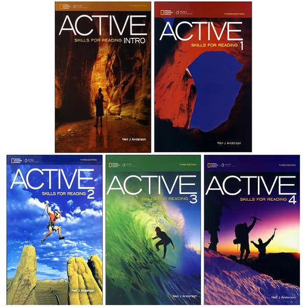 کتاب Active Skills For Reading Third Edition اثر Neil J Anderson انتشارات Heinle پنج جلدی
