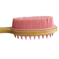 ماساژور سر و بدن مدل سیلیکونی دسته دار کد 13593