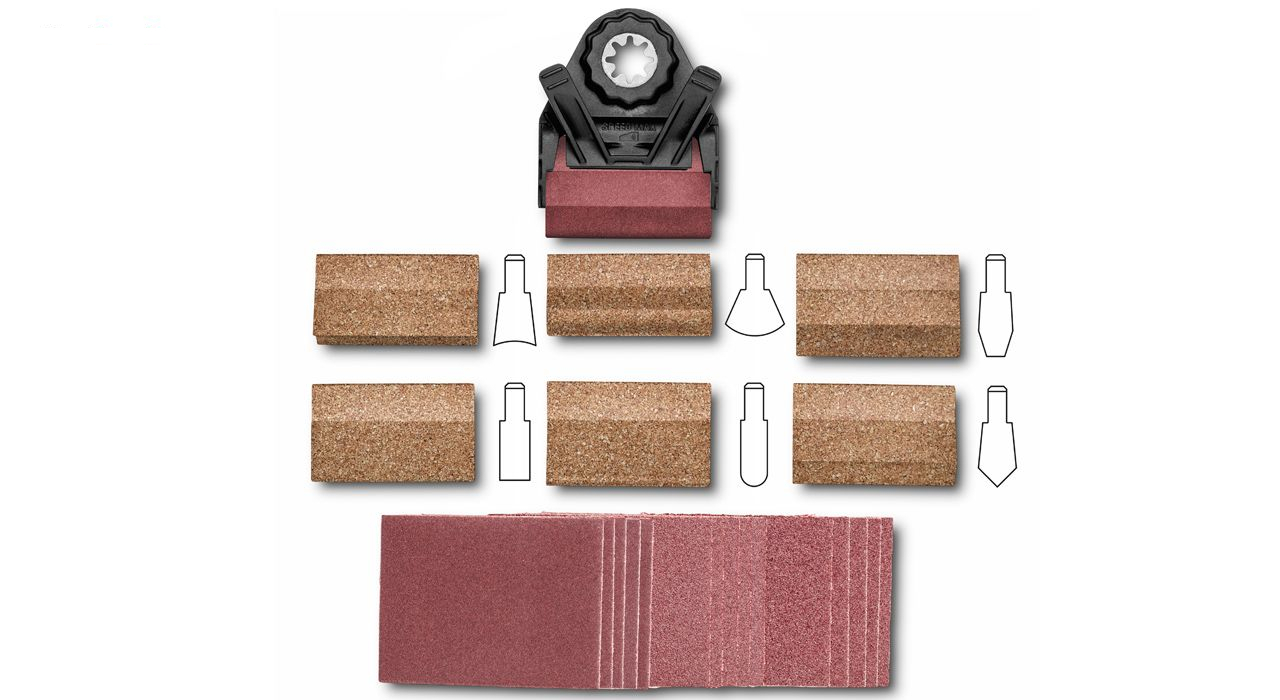 ست سنباده زنی شیارهای ابزار همه کاره فاین مدل 63810031010