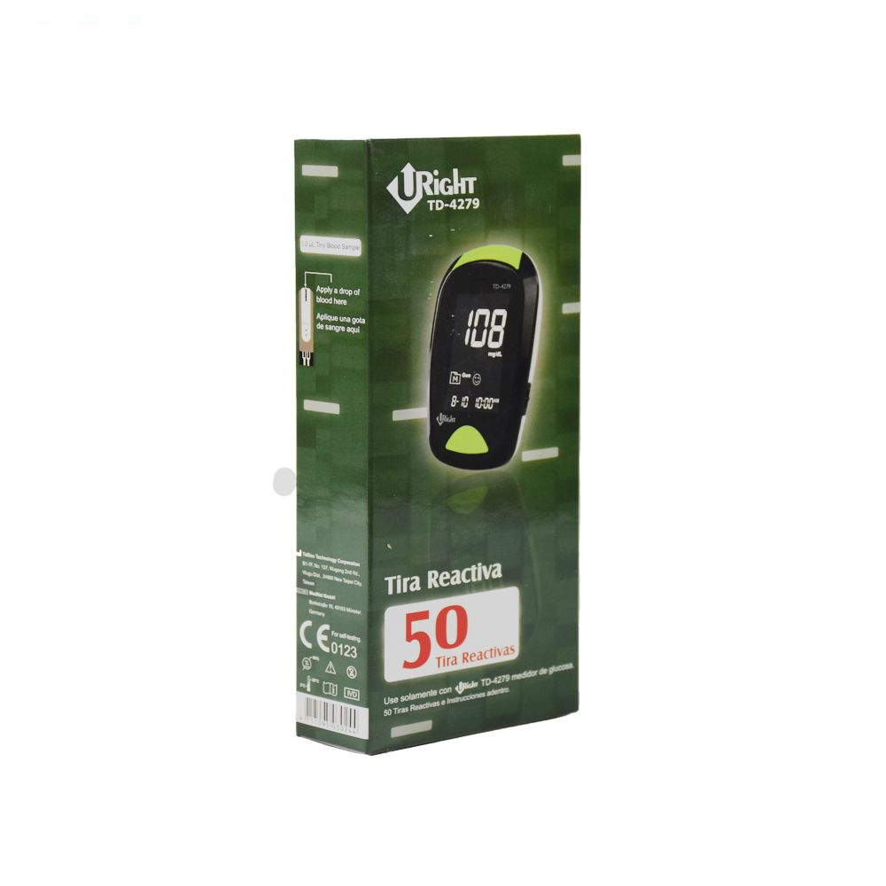 دستگاه تست قند خون یو رایت مدل TD-4279 به همراه نوار بسته 50 عددی