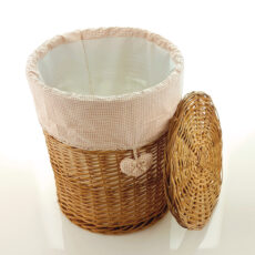 سبد رخت چرک مدل استوانه ای کد SLH-L