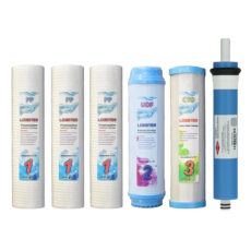 فیلتر دستگاه تصفیه کننده آب لابستر مدل L5F1 مجموعه 5 عددی به همراه فیلتر فیلمتک مدل ممبران