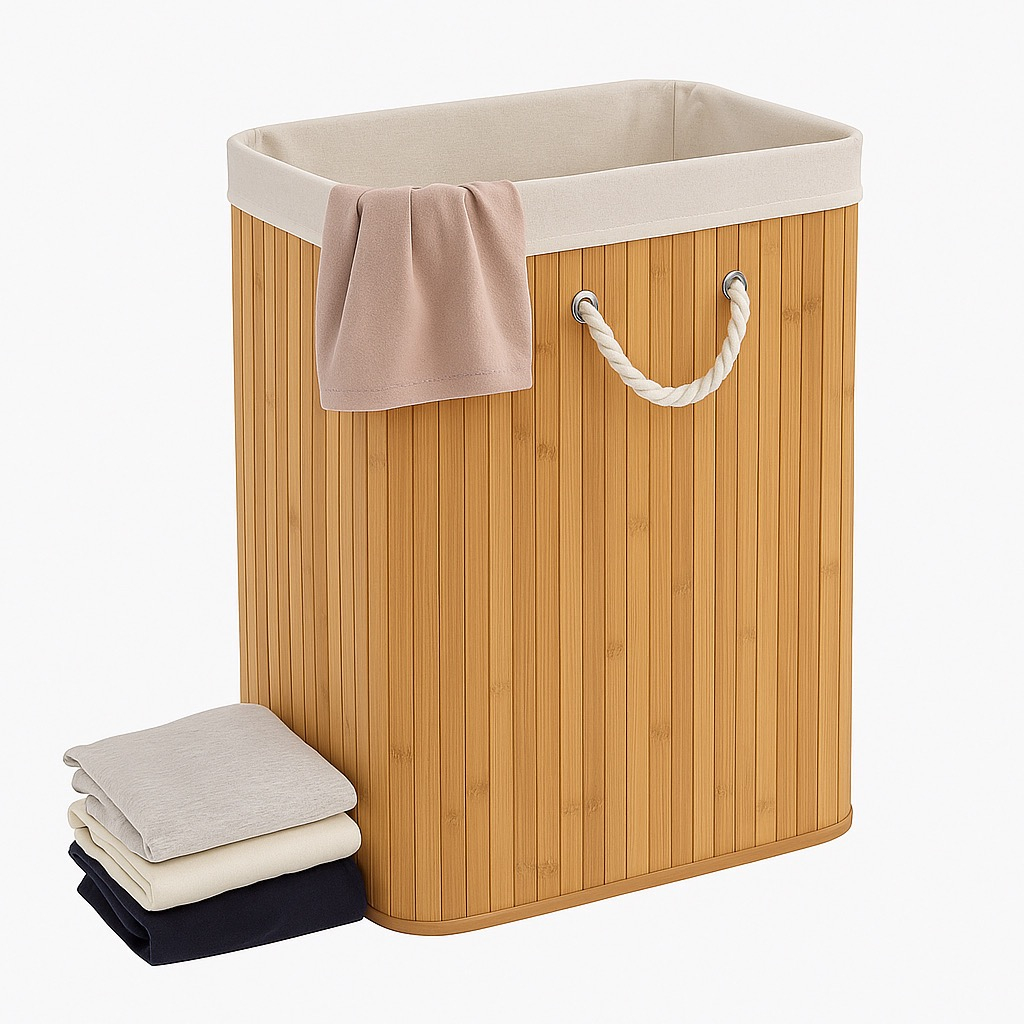 سبد رخت چرک مدل تاشو مربعی