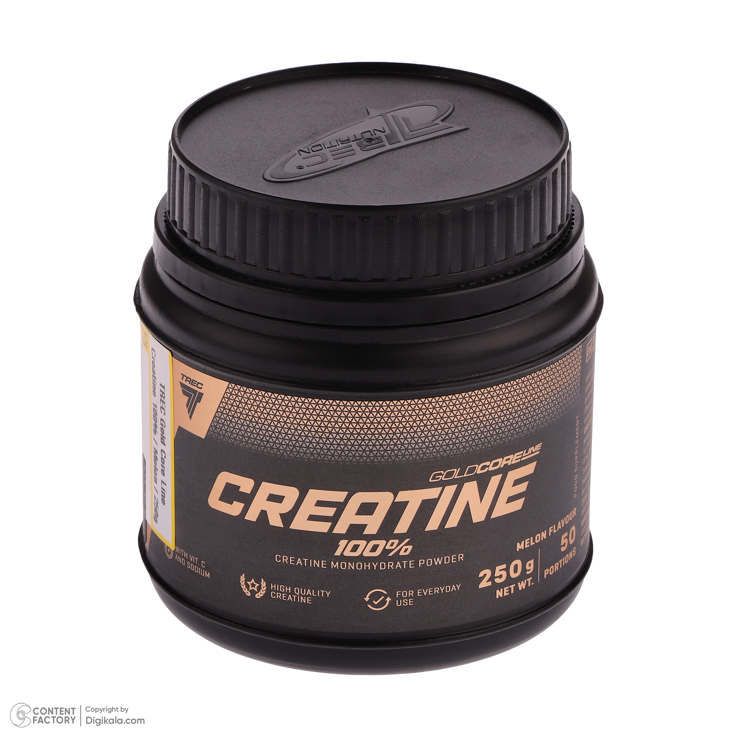پودر کراتین مونوهیدرات صد در صد با طعم طالبی ترک نوتریشن - 250 گرم