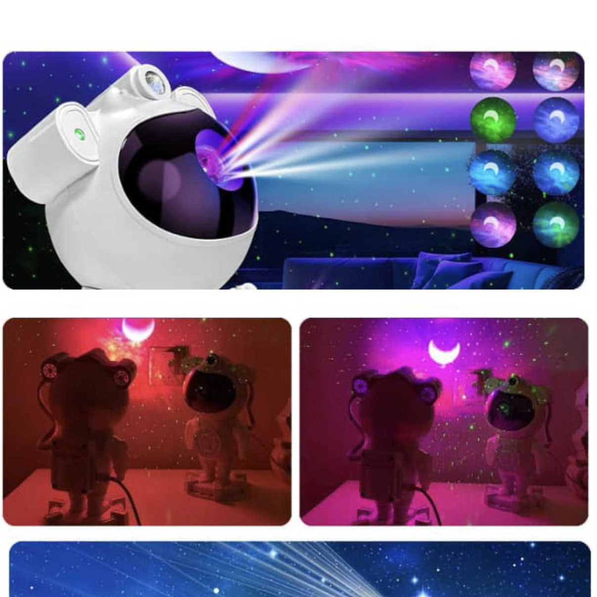 رقص نور لیزری مدل کهکشانی اسپیکر دار کد 1889