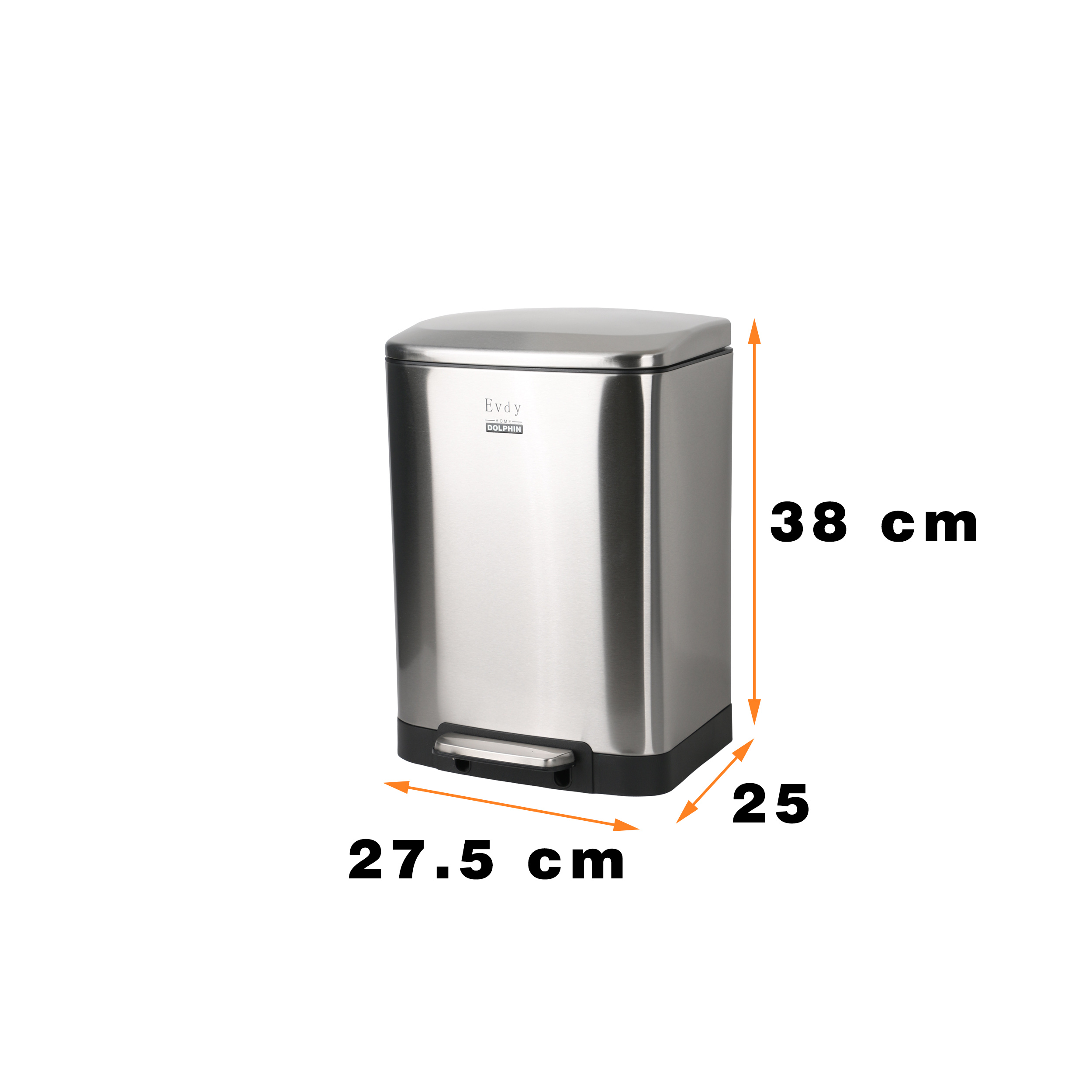 سطل زباله دلفین مدل Ev-232-12litr