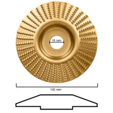 صفحه چوب ساب مینی فرز مدل تنگستن کاربید کد 100mm مجموعه سه عددی