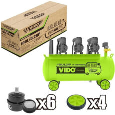 کمپرسور باد سایلنت ویدو مدل WD060211052 ظرفیت  100 لیتر