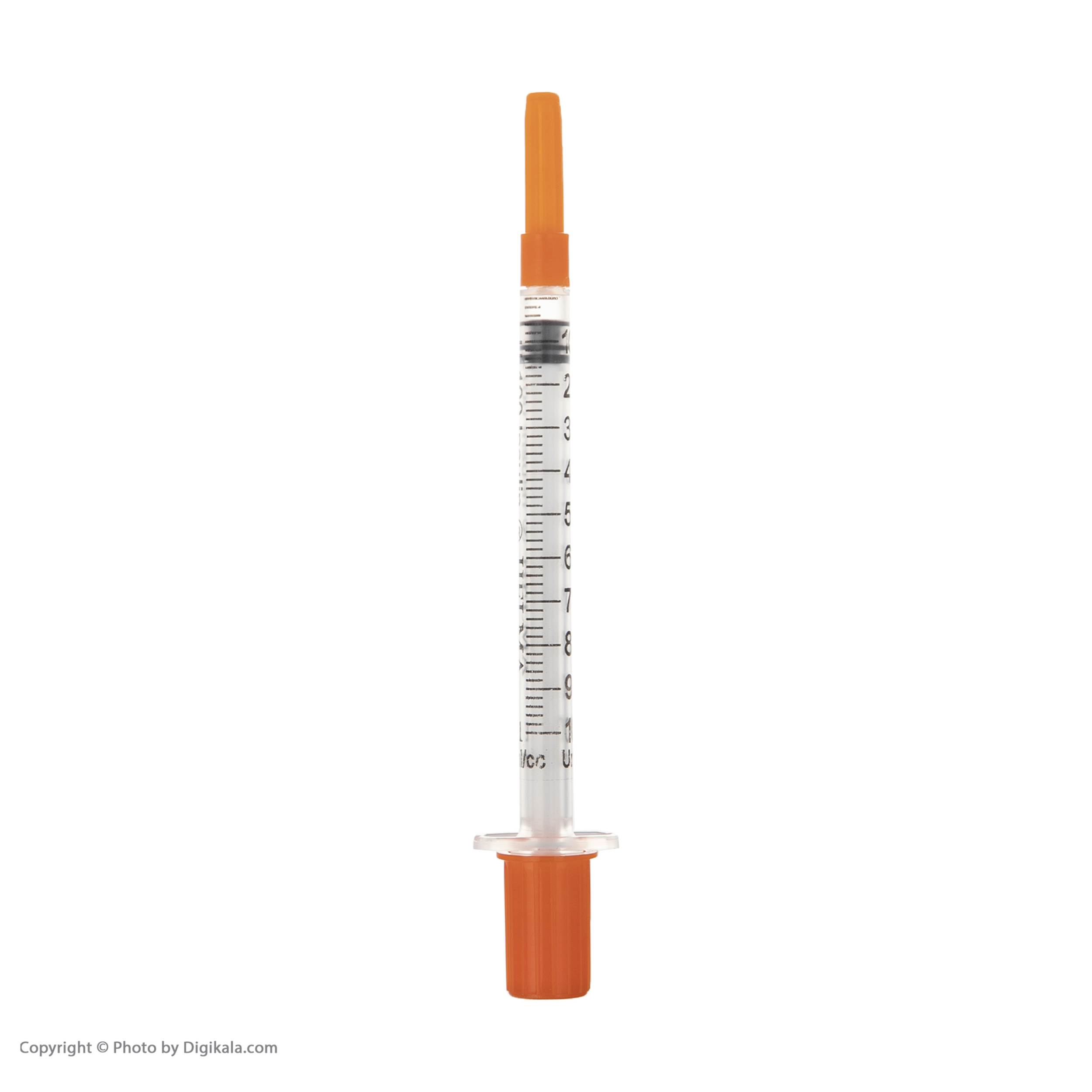 سرنگ 1 سی سی انسولین حلما طب مدل یکپارچه بسته 100 عددی