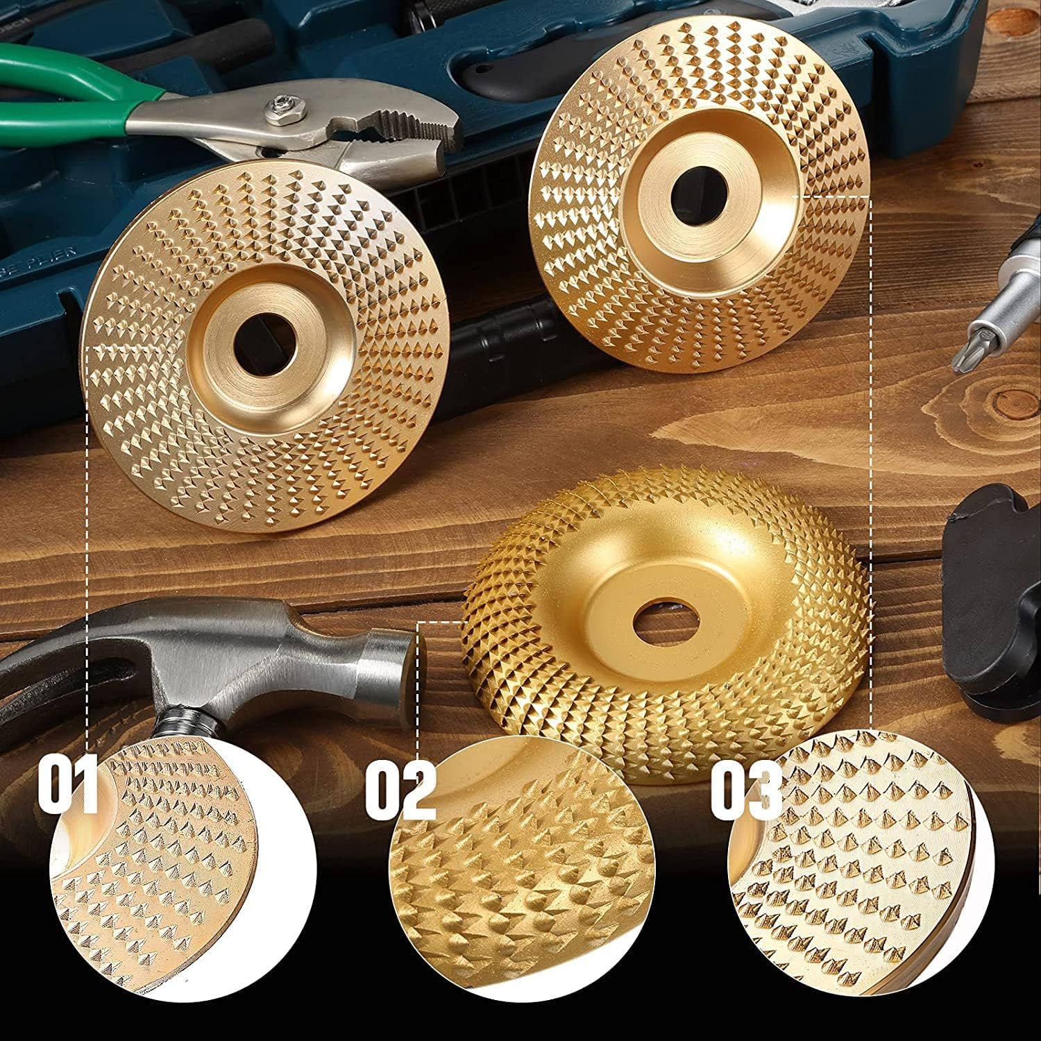 صفحه چوب ساب مینی فرز مدل تنگستن کاربید کد 100mm مجموعه سه عددی