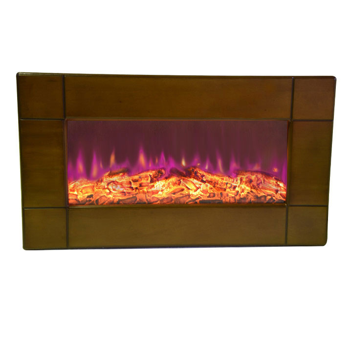 بخاری برقی شومینه بیستون مدل فریم چوبی HW120