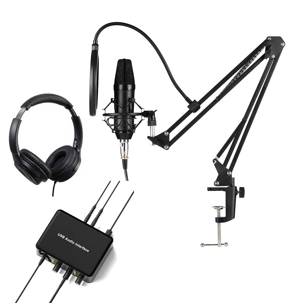 پکیج استودیوی خانگی پادکستر جم آدیو مدل GA800/SC20