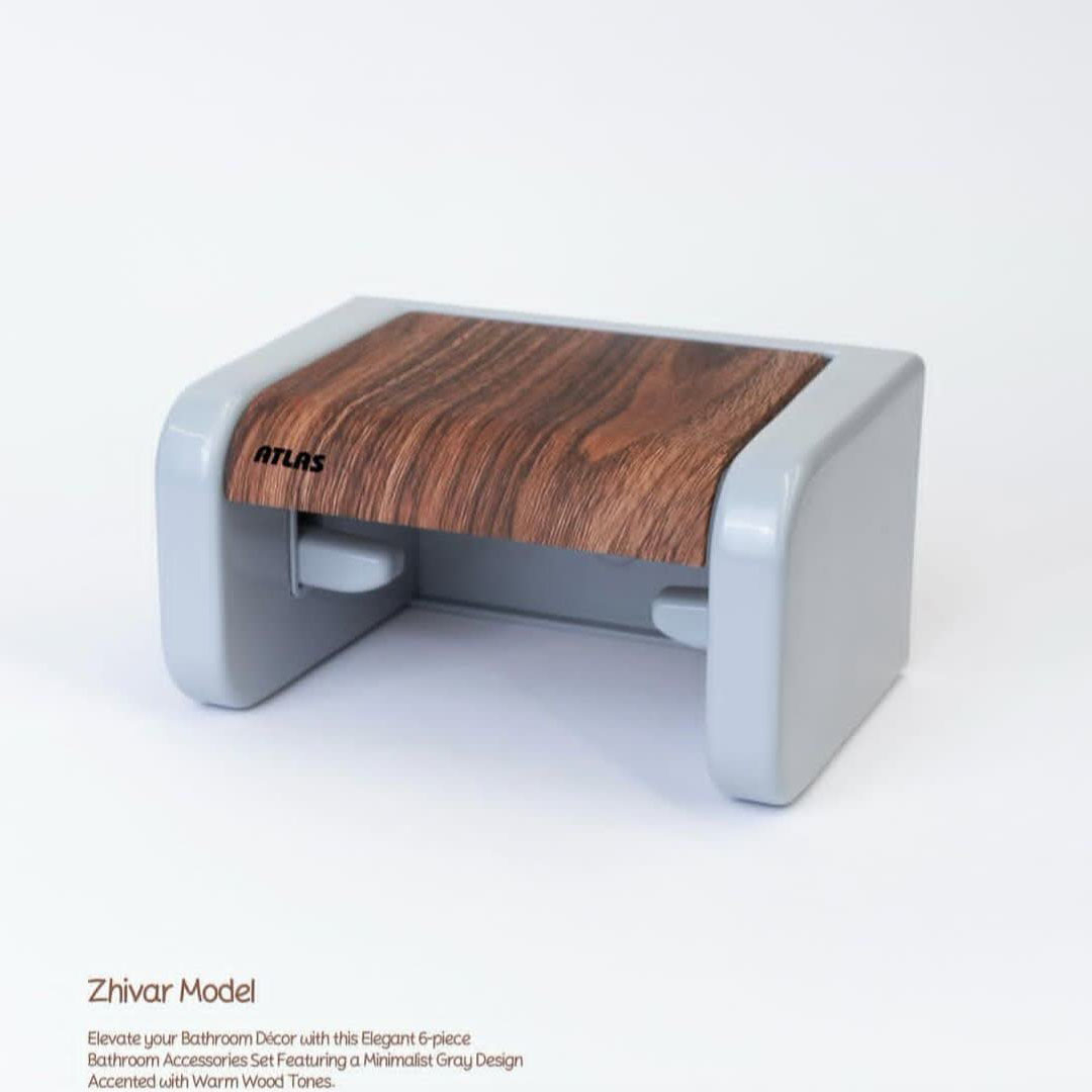 ست سرویس بهداشتی 6 تکه اطلس مدل ژیوار