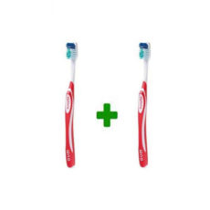 مسواک جی یو ام مدل Super Tip با برس متوسط بسته 2 عددی