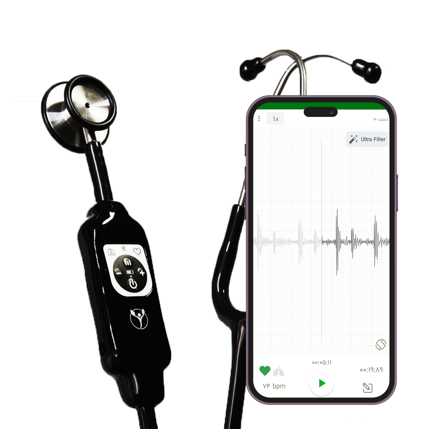 گوشی پزشکی نبض آوا مدل +NS1 SE